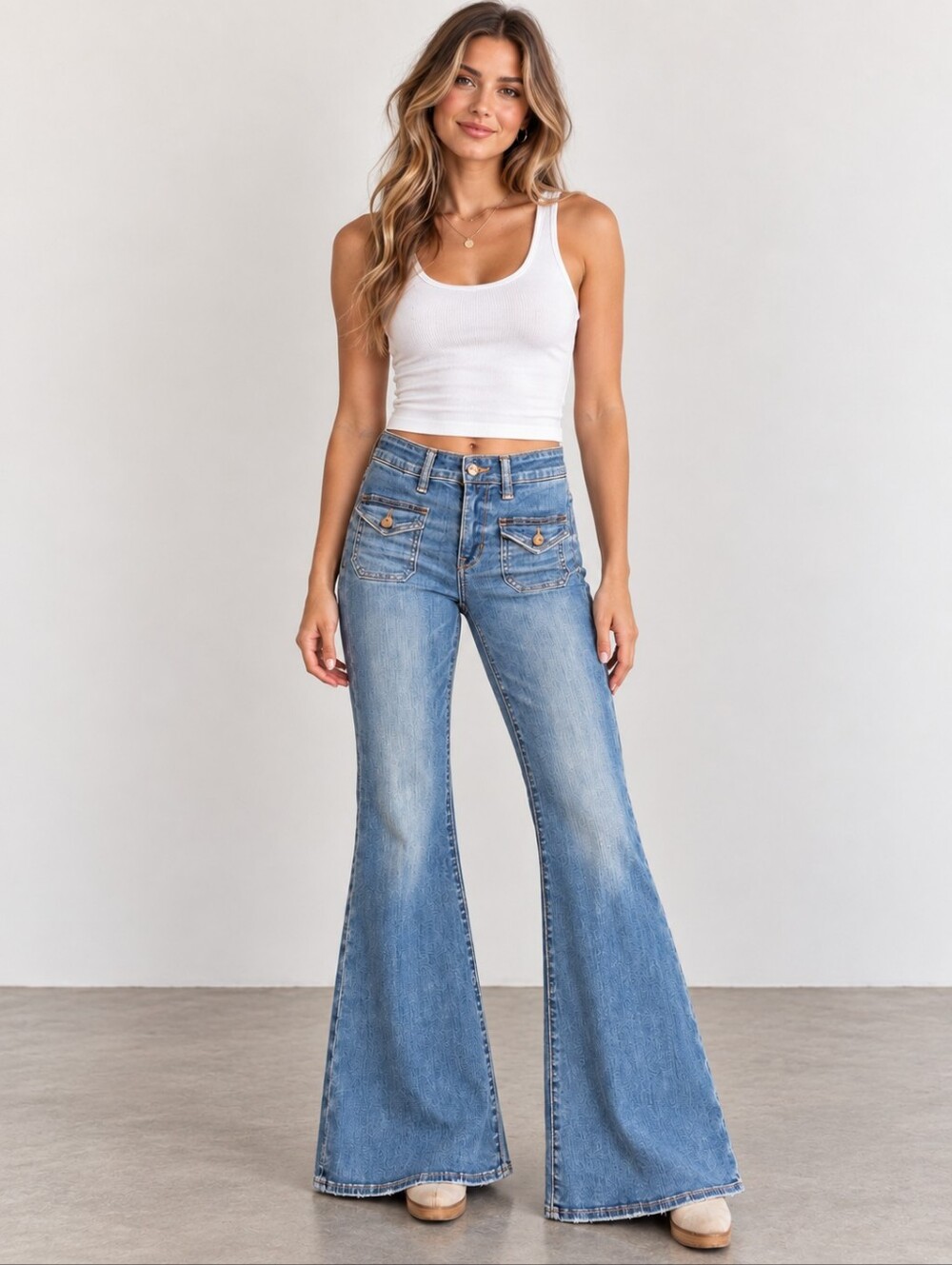 ❤️ AMERICAN EAGLE HIGH RISE FESTIVAL FLARE JEANS, 2 (26)